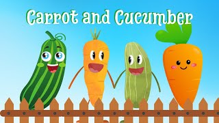 Fun Learn Vegetables  Carrots and Cucumbers  Fun Learning English With Funtobelearn toddlers [upl. by Anauqahs442]