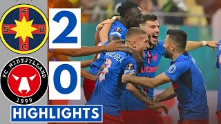 🔵FCSB vs Midtjylland 20  All Goals amp Extended HIGHLIGHTS  UEFA Europa League [upl. by Varion]