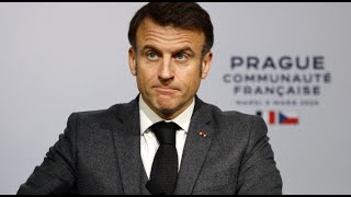 Guerre en Ukraine  À Prague Emmanuel Macron appelle les alliés de Kiev à quotne pas être lâchesquot [upl. by Ecidnarb408]