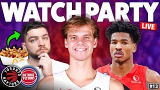 Raptors vs Pistons LIVE Watch Along  Torontos NBA Cup Run Continues  McDonalds Raptor Poutine 🍟🍟 [upl. by Soisatsana]