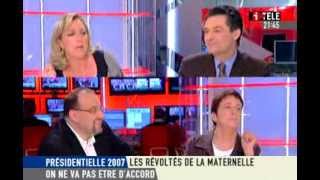 On ne va pas être daccord sur i Télé avec Marine Le Pen le 25032007 [upl. by Athal393]