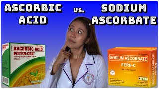 FERN C vs POTEN CEE  Ano ang pinagkaiba ng ASCORBIC ACID at SODIUM ASCORBATE  Simply Shevy [upl. by Anomahs]