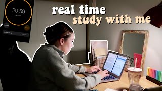 REAL TIME STUDY WITH ME voor 1 uur⭐️ samen concentreren en productief bezig zijn [upl. by Nattirb]