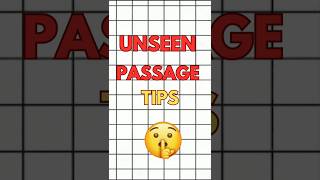 3 Tips for Unseen Passage 🤫 10 Marks guarentee 👍🏻 unseenpassage englishwritingsectin studystill [upl. by Amyas]