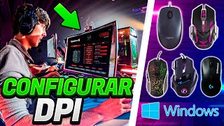 Como Configurar DPI De Cualquier Mouse ⚡ Facil Y Rapido 🚀✅ [upl. by Millwater]