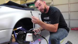 Harbor Freight Pneumatic Brake Bleeder Kit  DIY  Porsche 911 [upl. by Awad224]