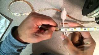 Connecting a 110220V High Voltage LED Strip to An AC Outlet [upl. by Malina720]