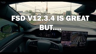 TESLA FULL SELF DRIVING FSD version 1234 is great But [upl. by Gracie]