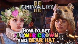 How to get the flower crown and bear hats in Chivalry II [upl. by Vinna]