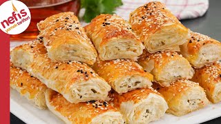 AŞIRI KOLAY👌🏻😍 Çıtır Çıtır Peynirli Börek Tarifi Baklavalık Yufkadan [upl. by Theda]