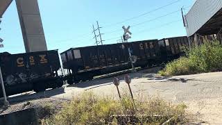 CSX 3195 leads E244 in MobileAL [upl. by Mariska646]