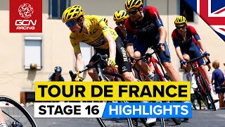 Attacking Into The Pyrenees  Tour De France 2022 Stage 16 Highlights [upl. by Gemmell]