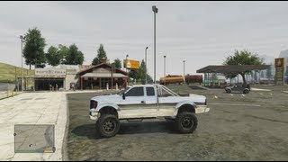 GTA 5 Lifted Truck Exact Location And Upgrades Grand Theft Auto 5 For Pros [upl. by Ardnu695]