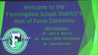 Farmingdale High School Wall of Fame Induction 2024 [upl. by Aramen]