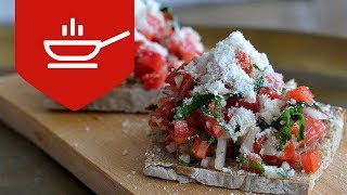 Evde Domatesli Bruschetta Nasıl Yapılır [upl. by Nitsud]