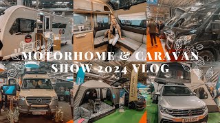 THE MOTORHOME amp CARAVAN SHOW 2024  OUR EPIC CAMPERVAN ADVENTURE BEGINS [upl. by Aretta925]