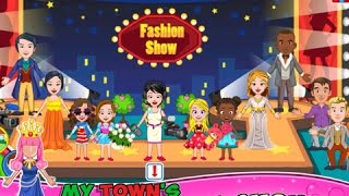 My Town  Fashion Show  iPad app demo for kids  Ellie [upl. by Elleinnad]