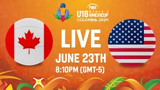 FINAL Canada v USA  Full Basketball Game  FIBA U18 Womens AmeriCup 2024 [upl. by Hendrika]