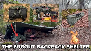 Solo Overnight Bugging Out With a Seasonfort Expanse Backpack Shelter and Chicken Noodle Soup [upl. by Rovit]