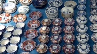 Antiques Market at Toji Temple Kyoto City [upl. by Irod276]