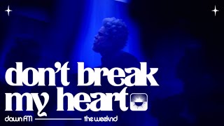 The Weeknd  Dont Break My Heart Official LyricVideo [upl. by Acnoib802]