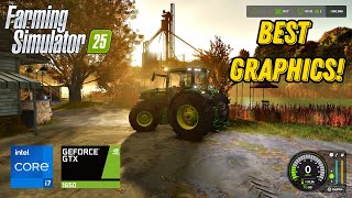 Farming Simulator 25 on i710750H amp Nvidia GTX 1650 Ti MAXQ Design MediumHigh Settings farming [upl. by Einnalem]