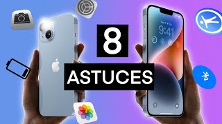 8 ASTUCES IPHONE INDISPENSABLES 📱😱 [upl. by Sancha]