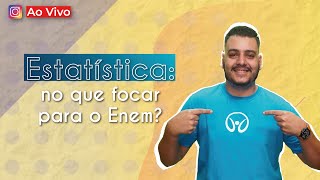 AO VIVO  Estatística no que focar para o Enem  Brasil Escola [upl. by Ahserb996]