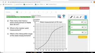 Cumulative frequency Mathswatch demo [upl. by Diamante51]