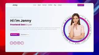 Create A Portfolio Website Using HTML and CSS  Portfolio Website html css [upl. by Rohpotsirhc297]