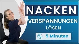 5 Minuten gegen Nackenschmerzen – Dein schnelles BüroWorkout [upl. by Adnoyek]