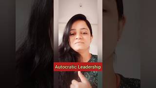 Autocratic Leadership Style I Authoritarian Style of Leadership I leadership shorts short [upl. by Leilani152]