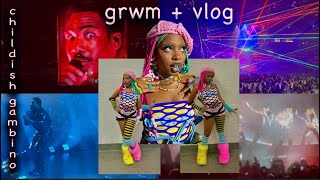 concert GRWM amp vlog CHILDISH GAMBINO [upl. by Jobey]