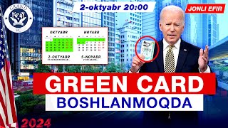 Green Card boshlanmoqda Kimlar Amerikaga ketadi [upl. by Iverson138]