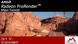 Autodesk Maya Tutorial Part 10 Displacement AMD Radeon™ ProRender Tutorial [upl. by Marduk]