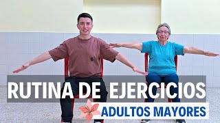 Actividad Física para Adultos Mayores ❤️ Clase de Movilidad y Fuerza [upl. by Saber]