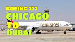 Chicago to Dubai Emirates Boeing 777300ER Business Class Review [upl. by Rehpotirhc]