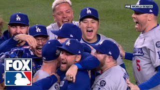 Dodgers CELEBRATE after winning 2024 World Series 🔥 MLB on FOX [upl. by Assiram463]