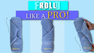 How to Fold ROLL Bath Towels Like a Pro  Judi the Organizer [upl. by Henrik]