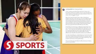 Paris 2024 Nicol David pens heartwarming message to Pearly and Thinaah [upl. by Annayad211]