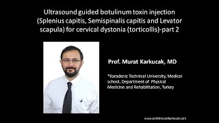 Ultrasound guided BTX injection Splenius capitis Semispinalis capitis and Levator scapula part 2 [upl. by Furlani]