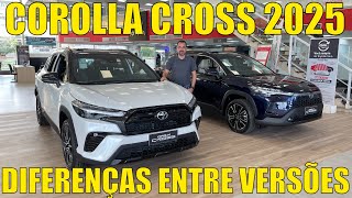 Toyota Corolla Cross 2025  Diferenças entre as versões GRS e XRX [upl. by Nikita]