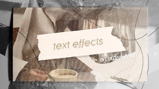 cool text effects on videostar [upl. by Eekcaj]