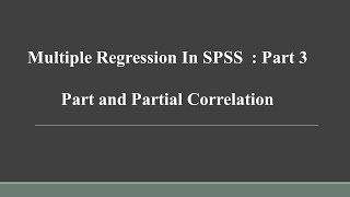 Part and Partial Correlation Hindi [upl. by Eitra]