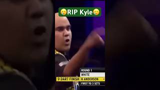 🚨RIP 9 Darter Kyle Anderson Darts World Championship Darts 🤩 Dart WM [upl. by Haisa925]