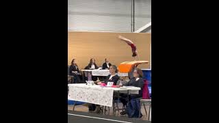 2023 Sweetheart Invitational vault routine 9100 [upl. by Ahsitan]