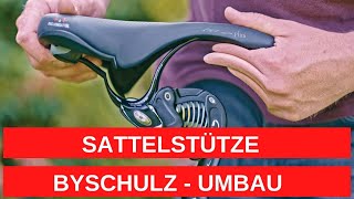 Sattelstütze bySchulz G2 ST LT Riese amp Müller Charger3 GT Vario eBike Umbau Federsattelstütze [upl. by Roscoe]