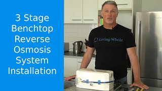 3 Stage Benchtop Reverse Osmosis Water Filter Installation [upl. by Enelyw]