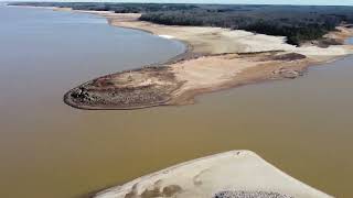 Drone Flight around Sardis Lake Mississippi [upl. by Muiram]