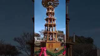 German Christmas Pyramid Weihnachtspyramide in Fredericksburg TX [upl. by Hescock]